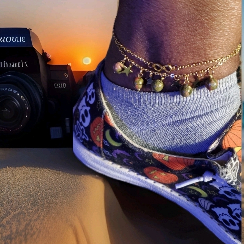 Unklite Double Strand Infinity Anklet 10.5 Inch - Picture 3 of 6